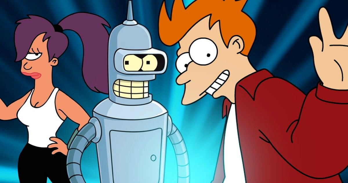Leela, Bender, and Fry of Futurama