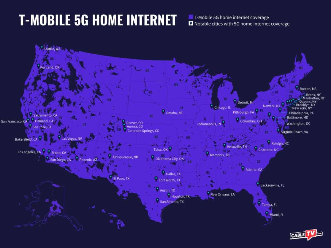 TMobile 5G Home Availability Map