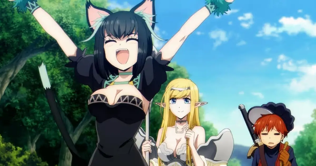 An enthusiastic catgirl and her friends.