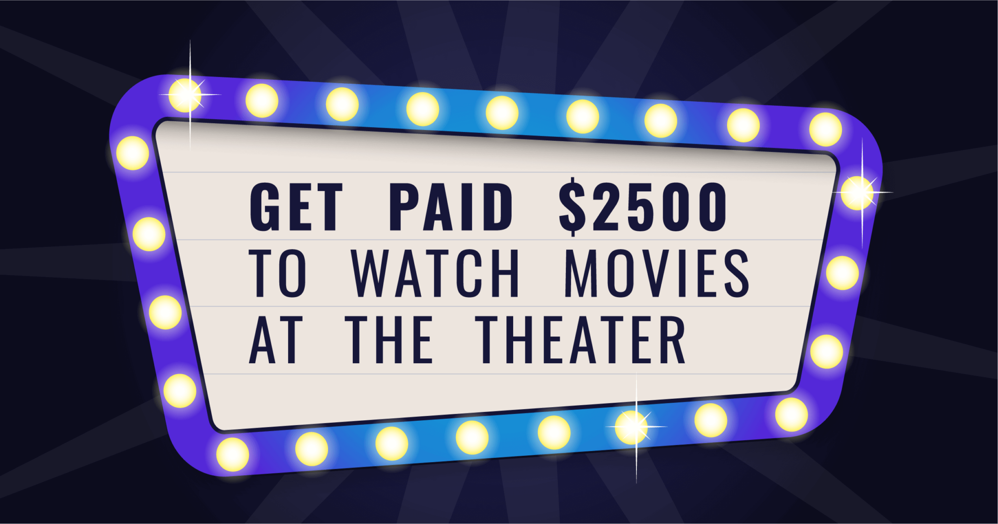 Get paid $2500 to watch movies