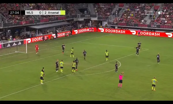 Screenshot of the 2023 MLS All-Star Game streaming on MLS Season Pass.