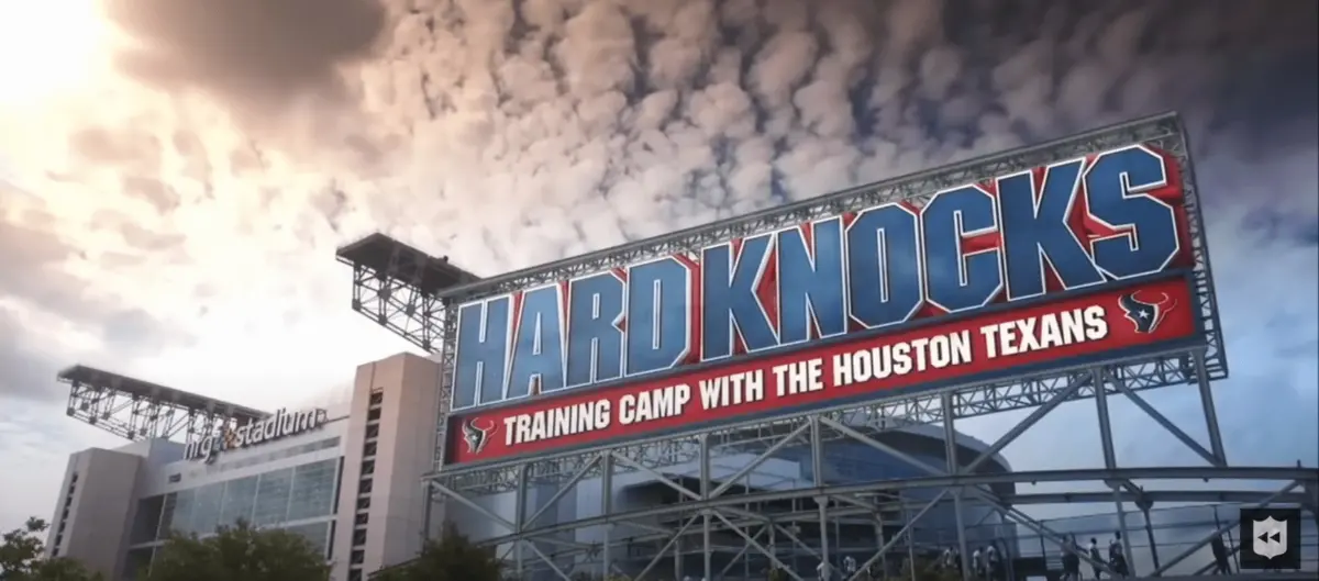 Houston Texans Hard Knocks title card.