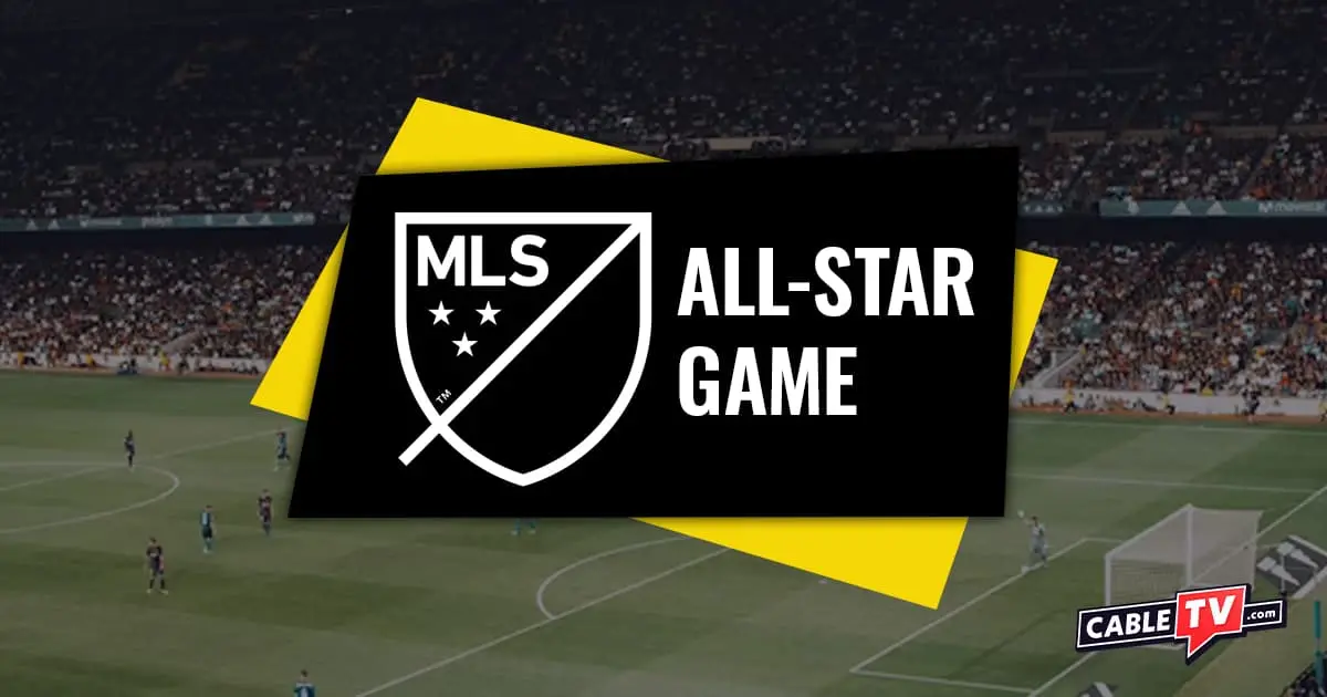 MLS All Star Game logo over match screenshot.