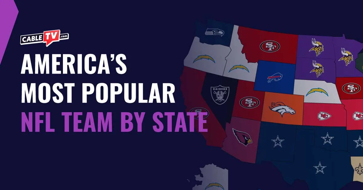 Most popular NFL team by state