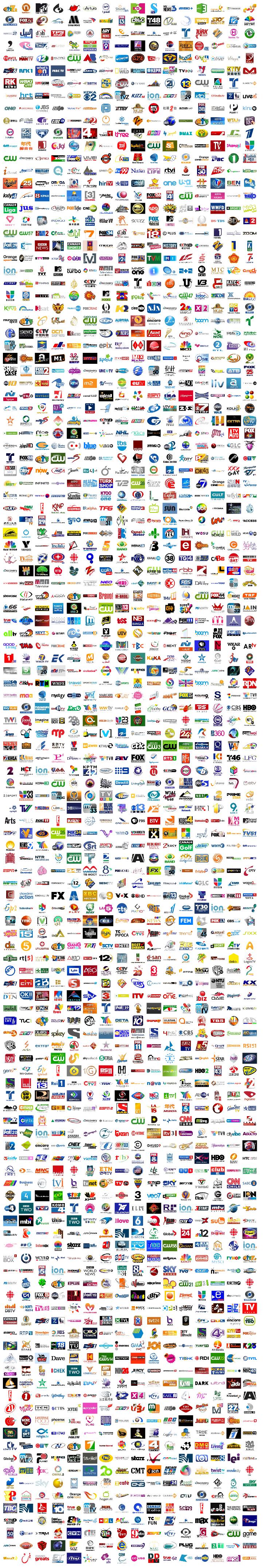 What 9 000 TV Channel Logos Looks Like CableTV What 9 000 TV Channel Logos Looks Like CableTV